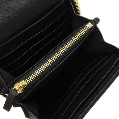 GUCCI 725219 Rondy Medium Chain Wallet with Interlocking G Shoulder Bag Calf Ladies [Used]