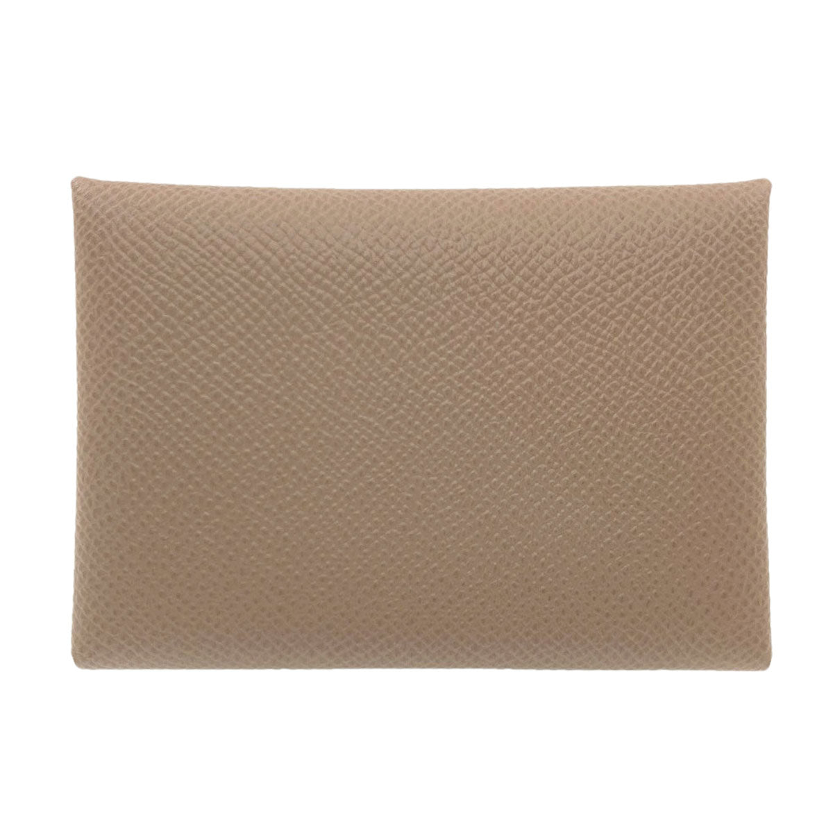 HERMES Calvi Duo Etoupe SilverHardware Card Case Epsom Ladies [Used]