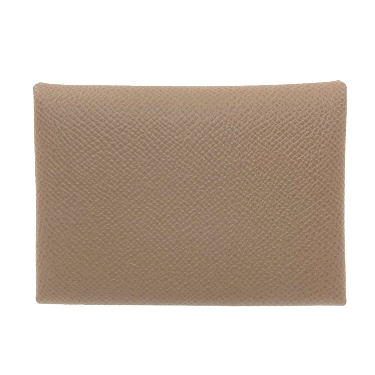 HERMES Calvi Duo Etoupe SilverHardware Card Case Epsom Ladies [Used]