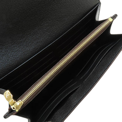 LOUIS VUITTON M80726 Portefeiulle Â· Sarah Long wallet (with coin pocket) Monogram reverse Ladies [Used]