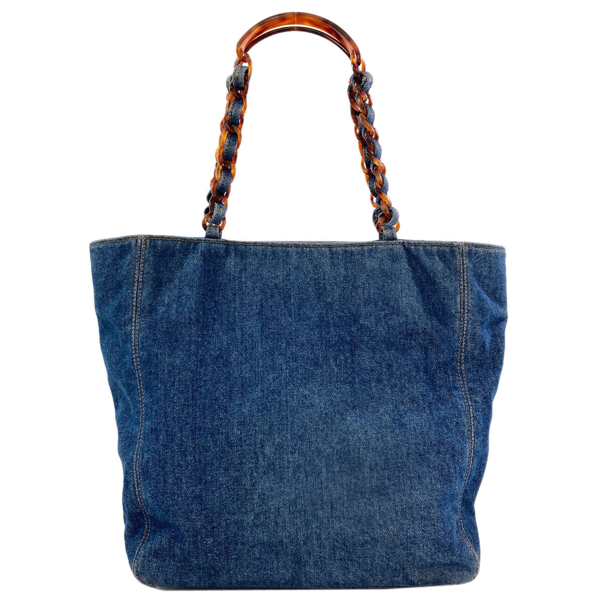 CHANEL COCO Mark Tote Bag Denim Ladies [Used]