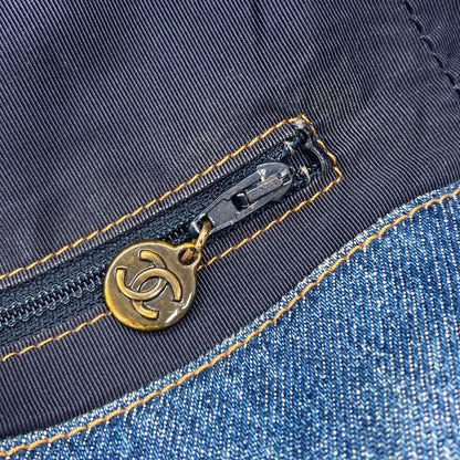 CHANEL COCO Mark Tote Bag Denim Ladies [Used]
