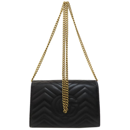 GUCCI 474575 Chain wallet GG Marmont Shoulder Bag Calf Ladies [Used]