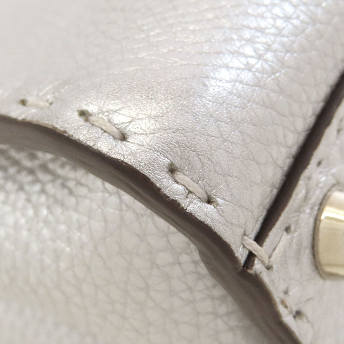 FENDI Peekaboo Mini Selleria 2WAY Handbag Calf Ladies [Used]