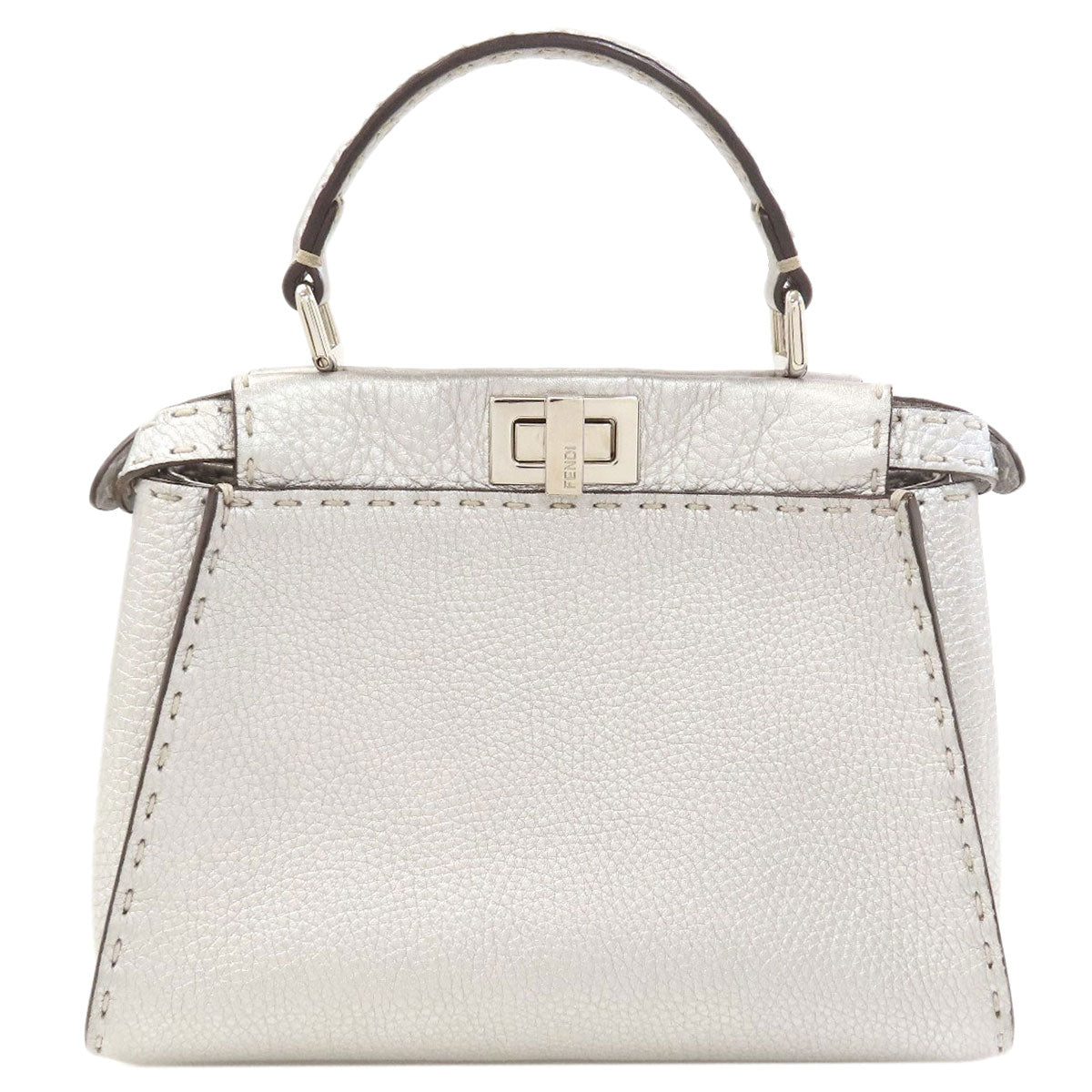 FENDI Peekaboo Mini Selleria 2WAY Handbag Calf Ladies [Used]