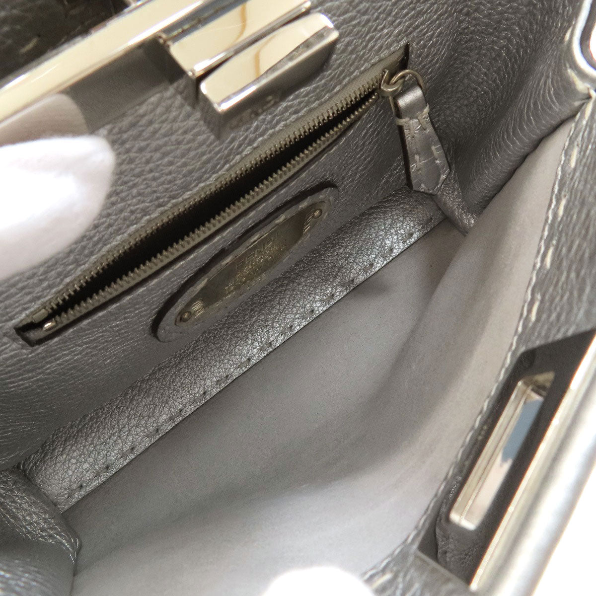 FENDI Peekaboo Mini Selleria 2WAY Handbag Calf Ladies [Used]