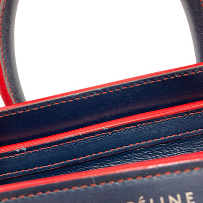 CELINE Luggage nano 2 WAY Handbag Calf Ladies [Used]