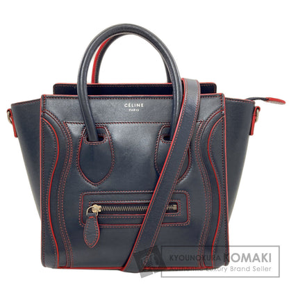 CELINE Luggage nano 2 WAY Handbag Calf Ladies [Used]