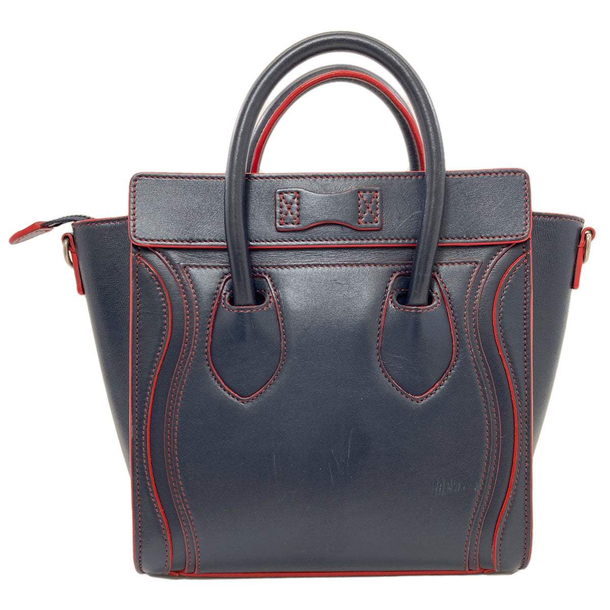 CELINE Luggage nano 2 WAY Handbag Calf Ladies [Used]