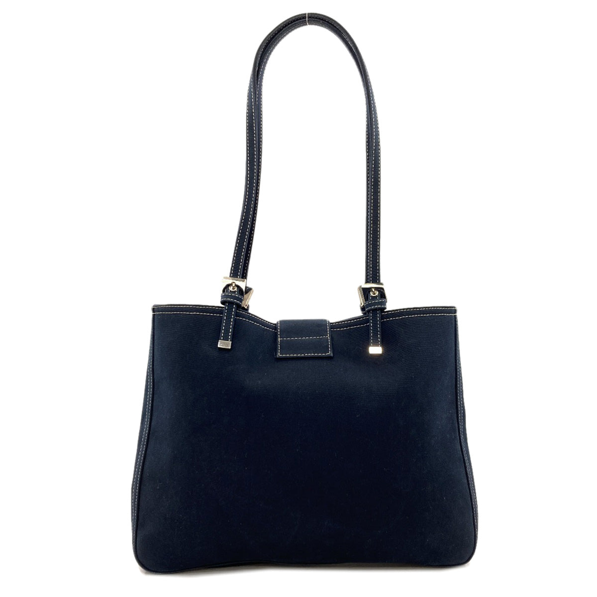 FENDI logo Tote Bag Canvas Ladies [Used]