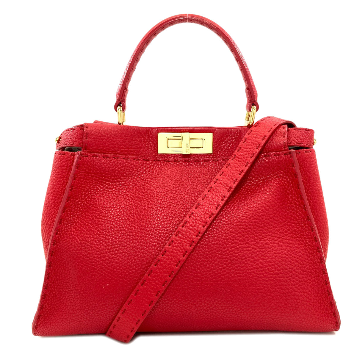 FENDI Peekaboo Celeria 2WAY Handbag Calf Ladies [Used]