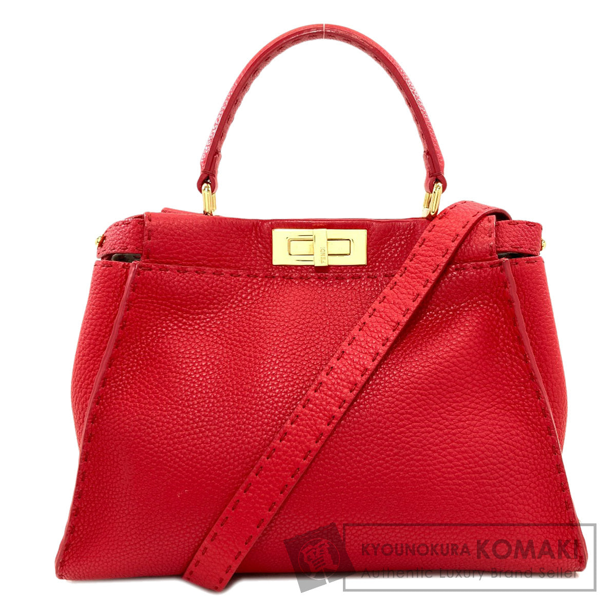 FENDI Peekaboo Celeria 2WAY Handbag Calf Ladies [Used]