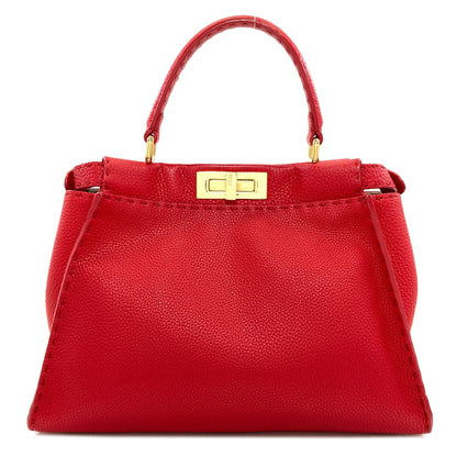 FENDI Peekaboo Celeria 2WAY Handbag Calf Ladies [Used]