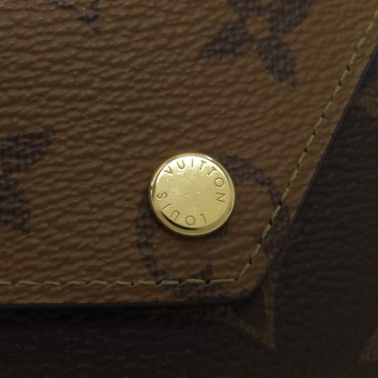 LOUIS VUITTON M81557 Portefeiulle Â· Victorine Tri-fold wallet (with Coin Pocket) Monogram reverse Ladies [Used]