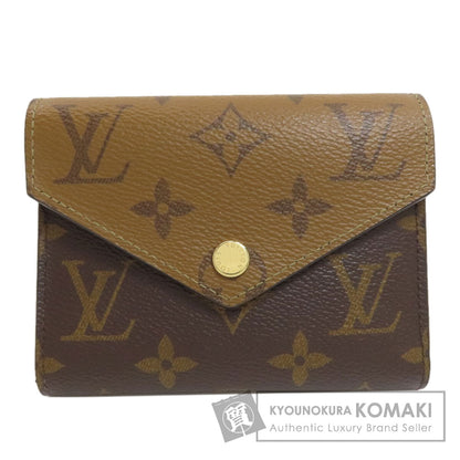 LOUIS VUITTON M81557 Portefeiulle Â· Victorine Tri-fold wallet (with Coin Pocket) Monogram reverse Ladies [Used]