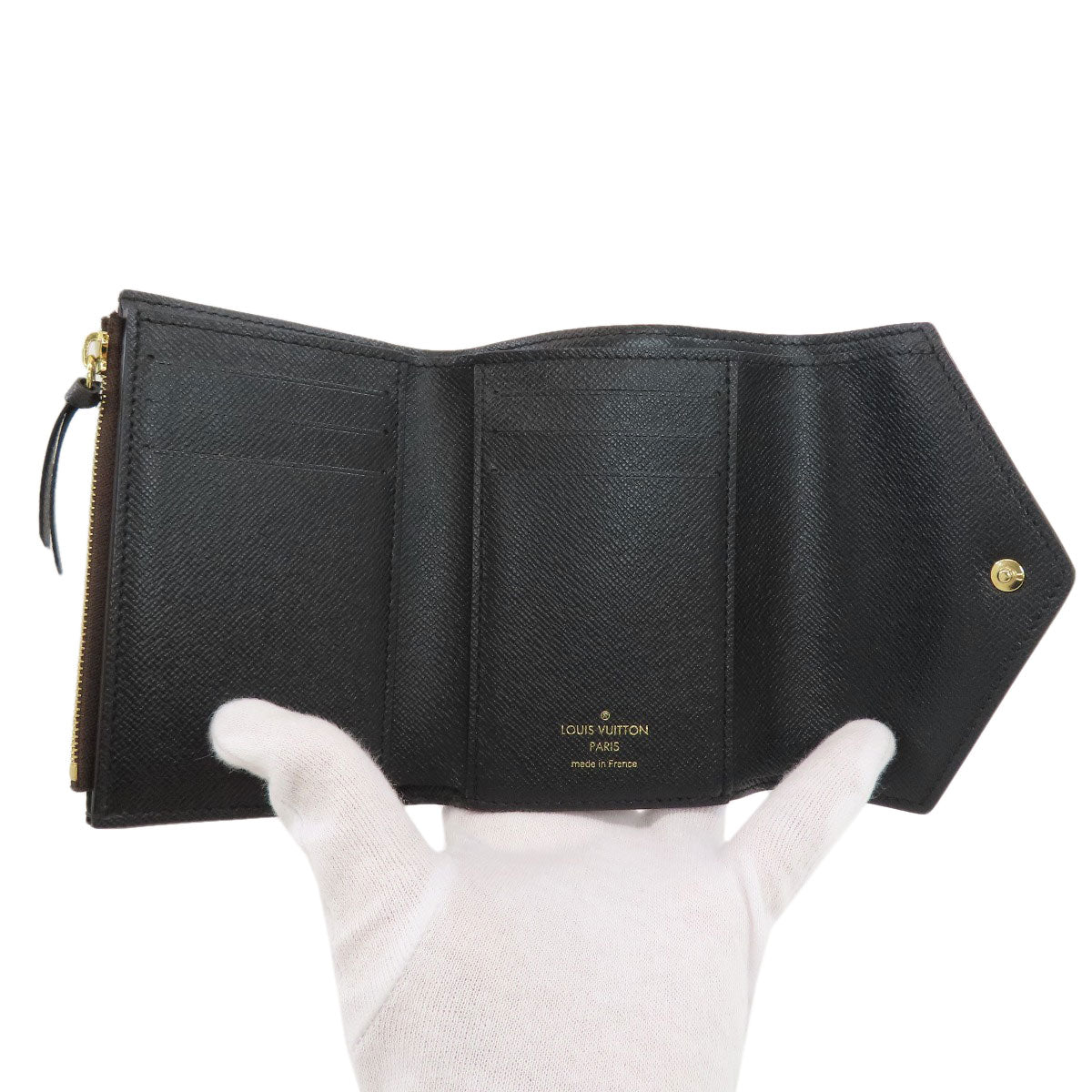 LOUIS VUITTON M81557 Portefeiulle Â· Victorine Tri-fold wallet (with Coin Pocket) Monogram reverse Ladies [Used]