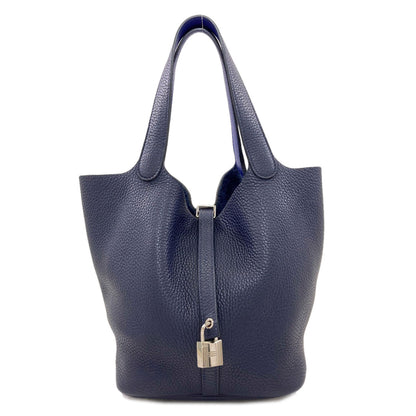HERMES Picotin Lock MM Eclat SilverHardware Handbag Taurillon Clemence Ladies [Used]