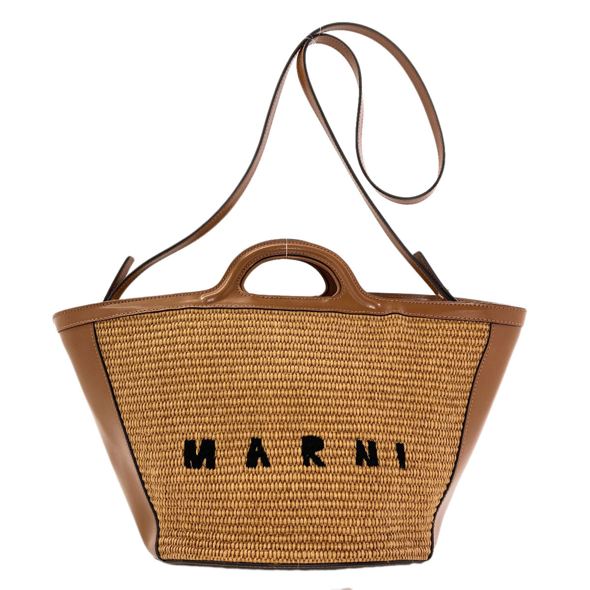 MARNI Tropicalia 2WAY Handbag Leather Cotton x Polyamide x NylonLadies [Used]