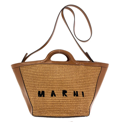MARNI Tropicalia 2WAY Handbag Leather Cotton x Polyamide x NylonLadies [Used]