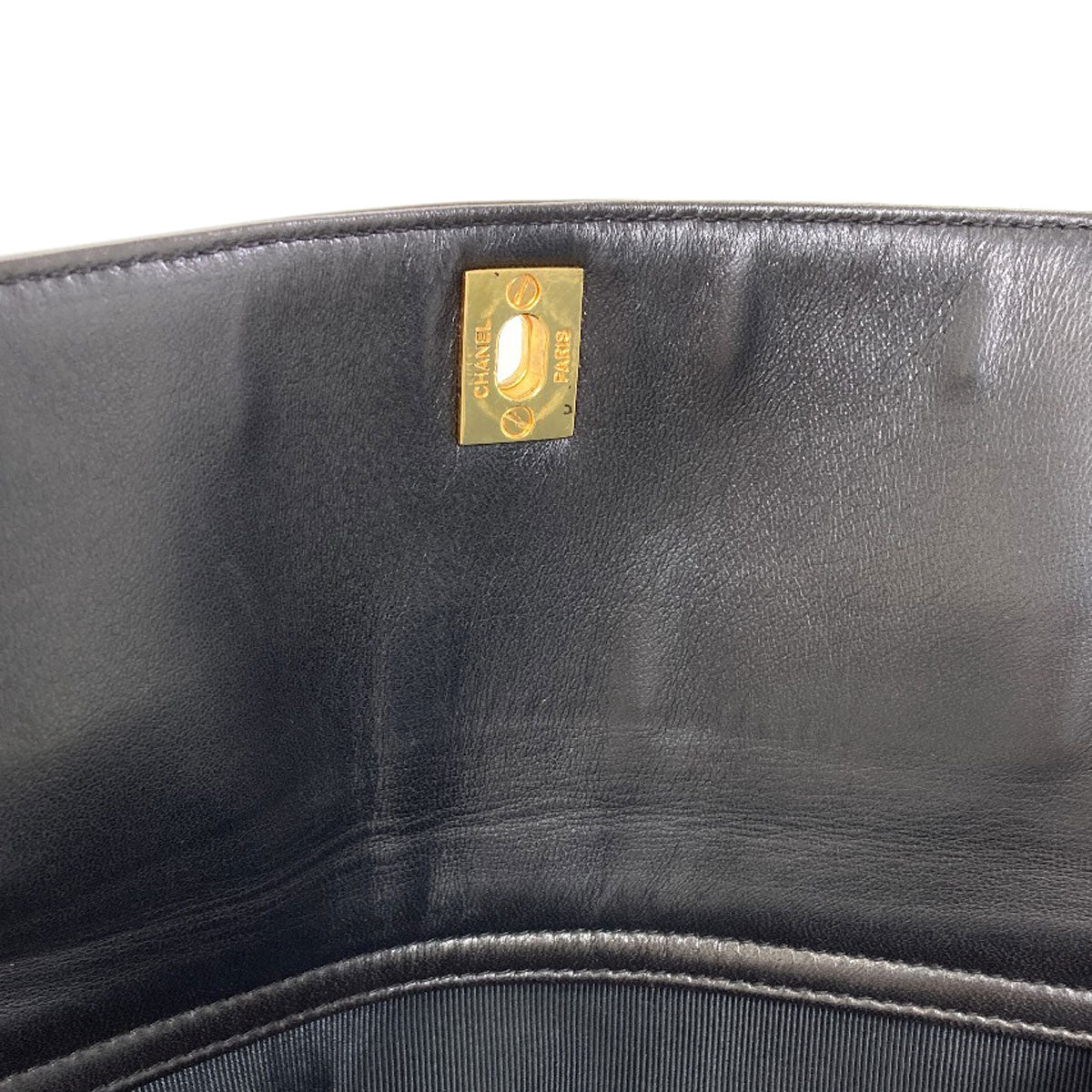 CHANEL COCO Mark GoldHardware Tote Bag Calf Ladies [Used]