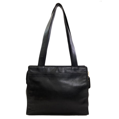 CHANEL COCO Mark GoldHardware Tote Bag Calf Ladies [Used]