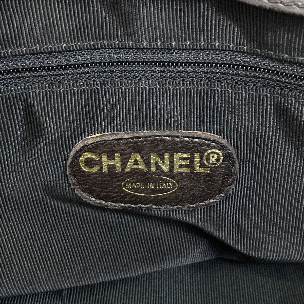 CHANEL COCO Mark GoldHardware Tote Bag Calf Ladies [Used]