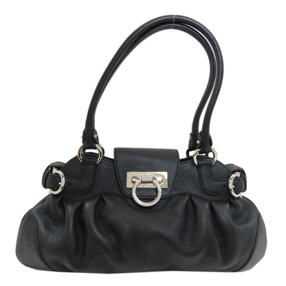 Salvatore Ferragamo GanciniHardware Handbag Leather Ladies [Used]
