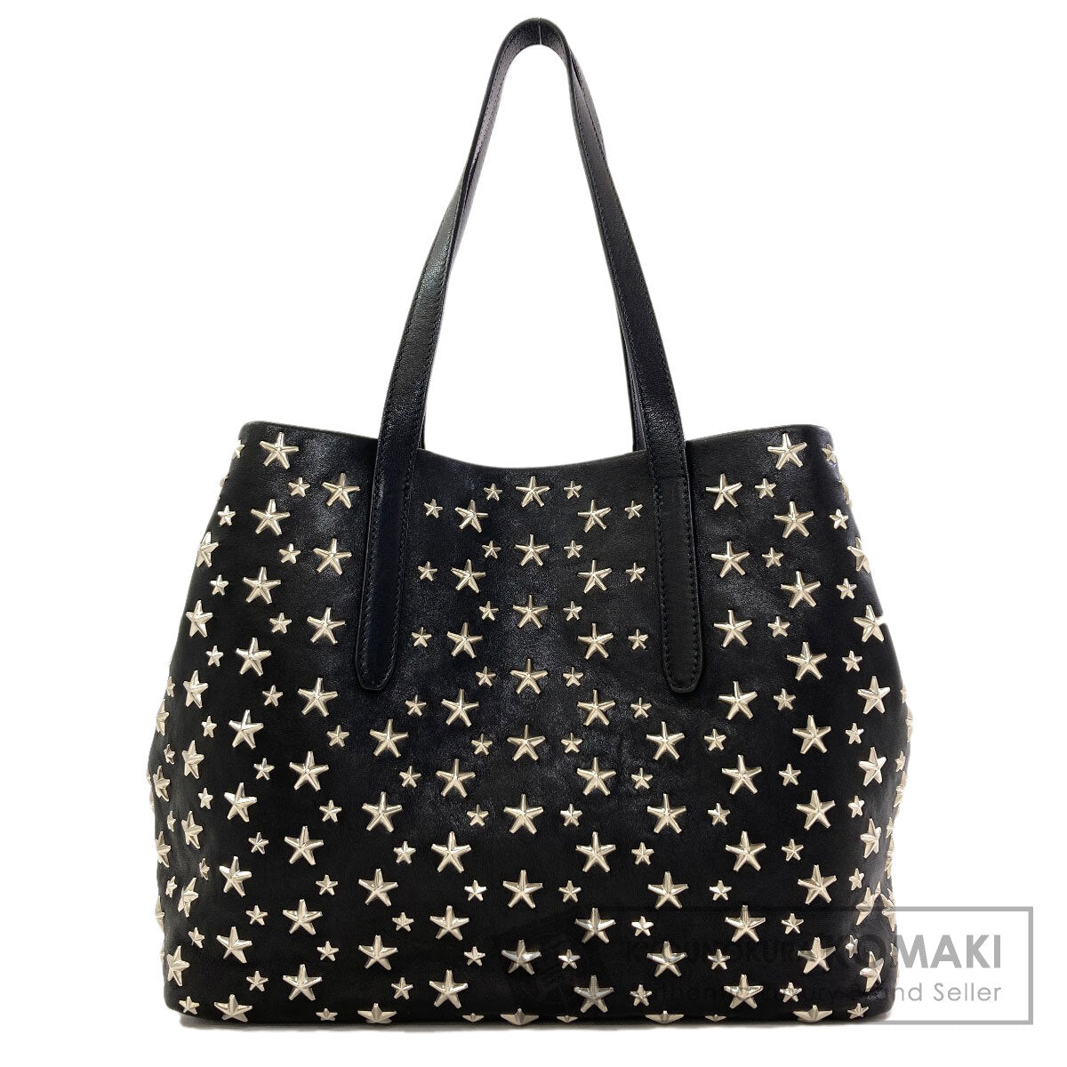 Jimmy Choo sophia star motif Tote Bag Leather Ladies [Used]