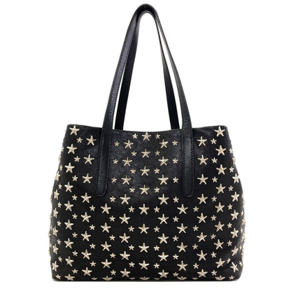 Jimmy Choo sophia star motif Tote Bag Leather Ladies [Used]