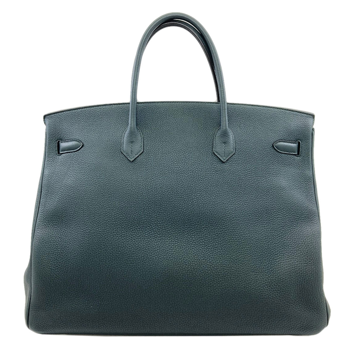 HERMES Birkin 40 Officer Vert Cypres SilverHardware Handbag Togo SwiftLadies [Used]