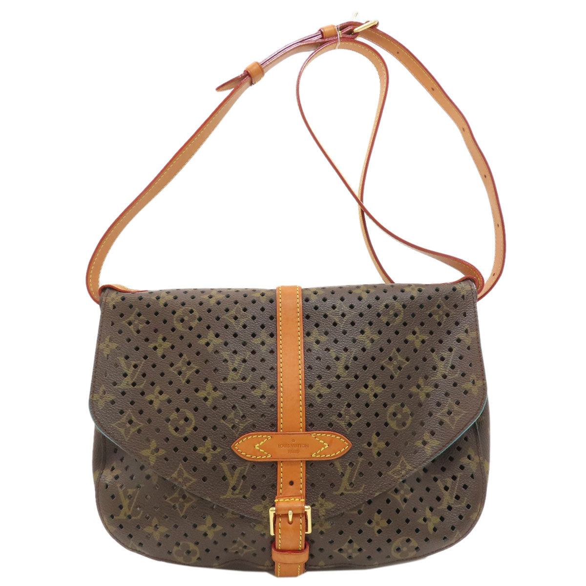 LOUIS VUITTON M93998 Saumur 30 Perfo Shoulder Bag Monogram canvas Ladies [Used]