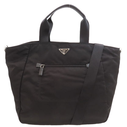 PRADA BR4376 Logo Hardware 2WAY Handbag Nylon Ladies [Used]