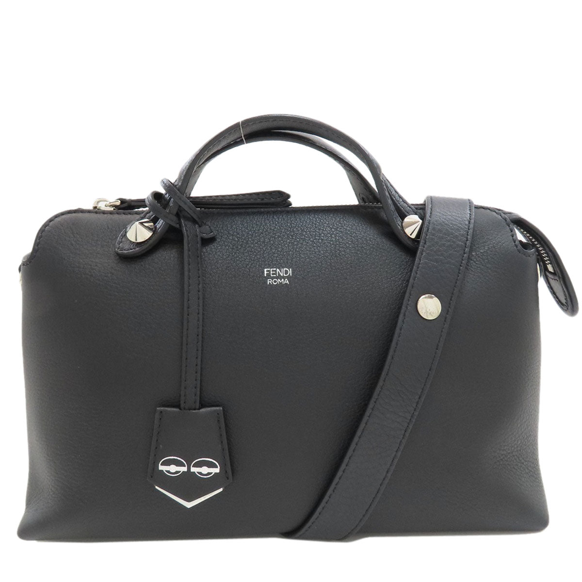 FENDI BY THE WAY Medium Monster 2WAY Handbag Calf Ladies [Used]