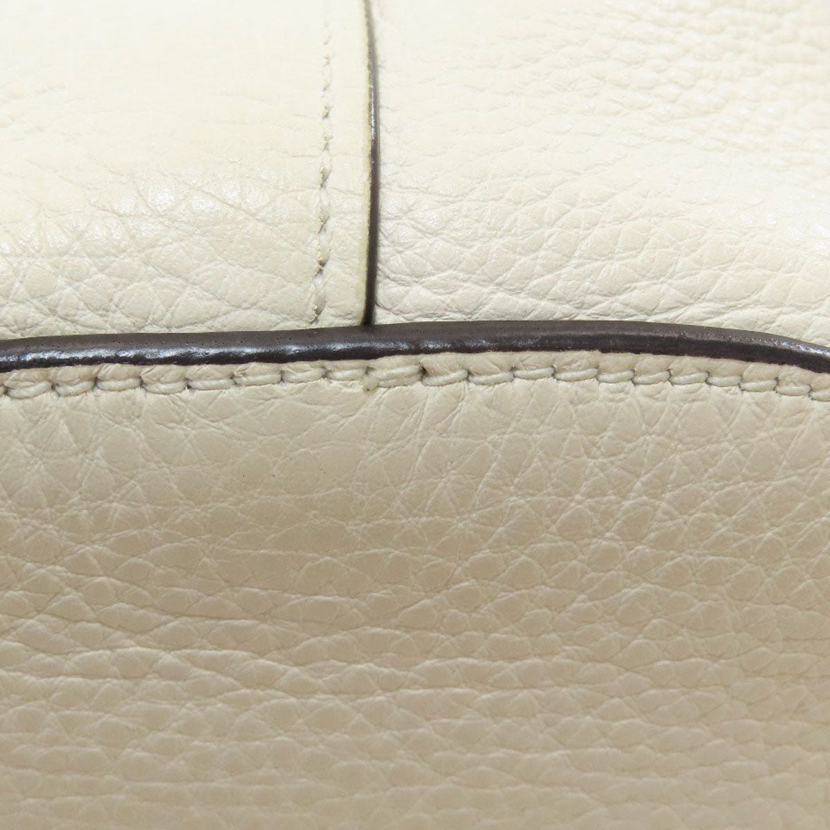 PRADA Long Shoulder Bucket Bag Embossed Shoulder Bag Calf Ladies [Used]
