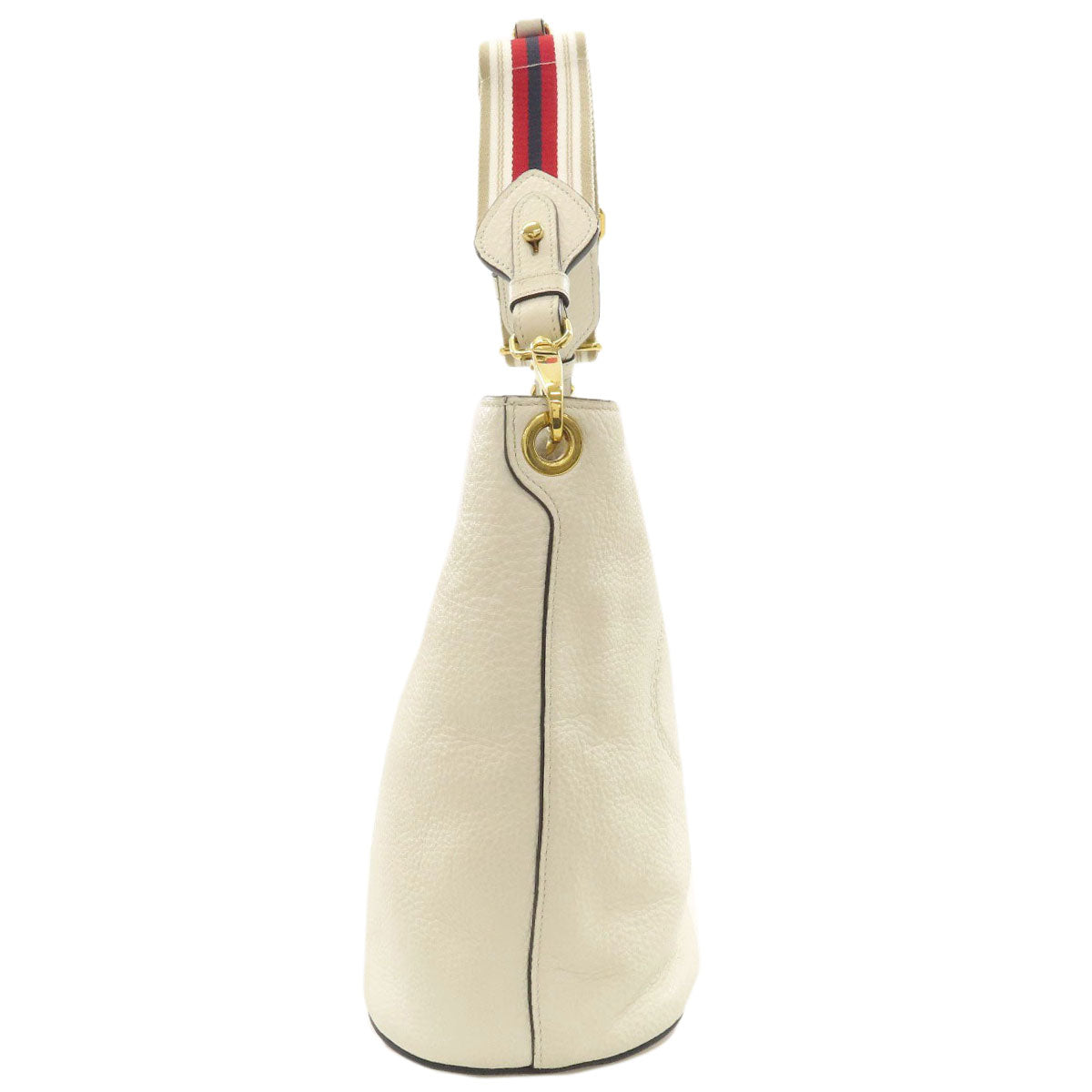 PRADA Long Shoulder Bucket Bag Embossed Shoulder Bag Calf Ladies [Used]
