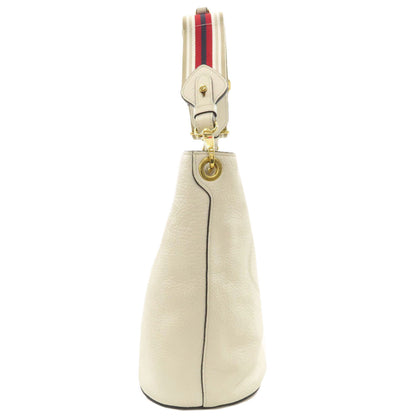 PRADA Long Shoulder Bucket Bag Embossed Shoulder Bag Calf Ladies [Used]