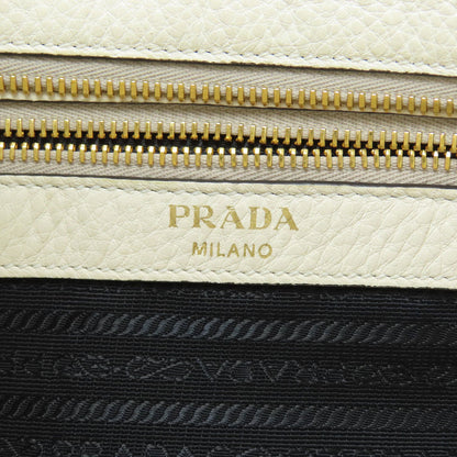 PRADA Long Shoulder Bucket Bag Embossed Shoulder Bag Calf Ladies [Used]