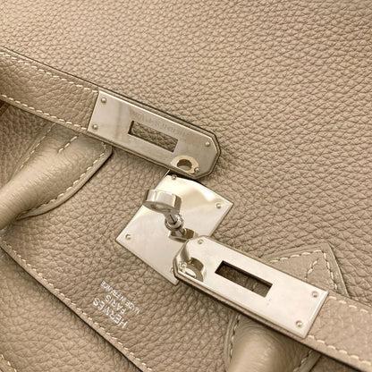 HERMES Birkin 30 Tourtière Gray SilverHardware Handbag Taurillon Clemence Ladies [Used]