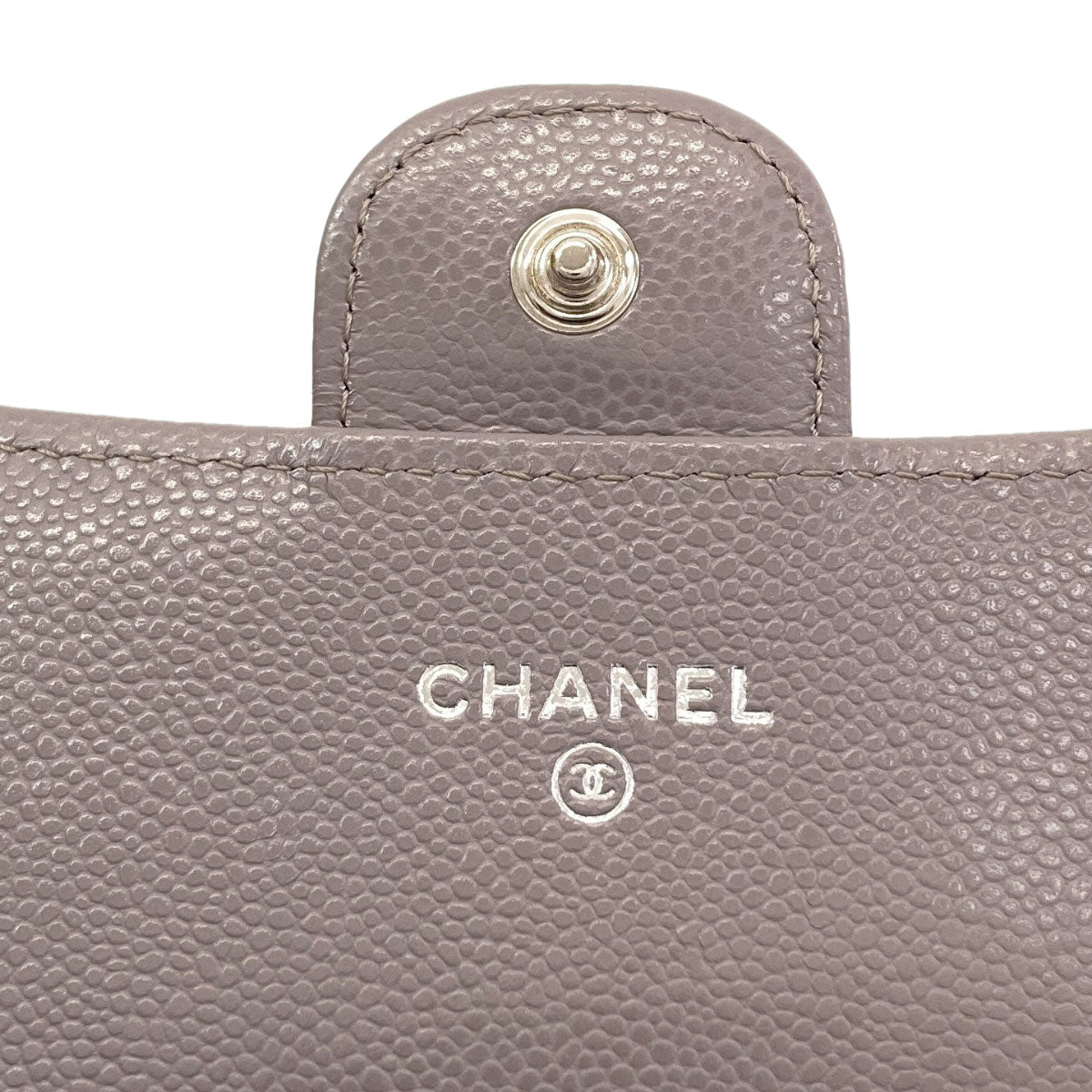 CHANEL Matelasse Classic Long SilverHardware Long wallet (with coin pocket) Grained Calfskin Skin Ladies [Used]