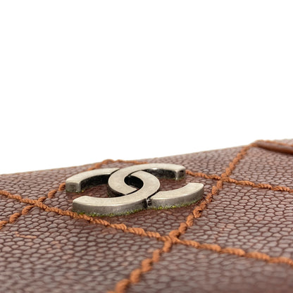 CHANEL COCO Mark SilverHardware Card Case Caviar skin Ladies [Used]