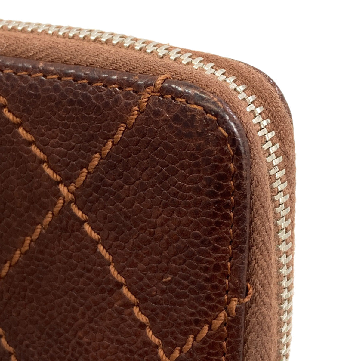 CHANEL COCO Mark SilverHardware Card Case Caviar skin Ladies [Used]