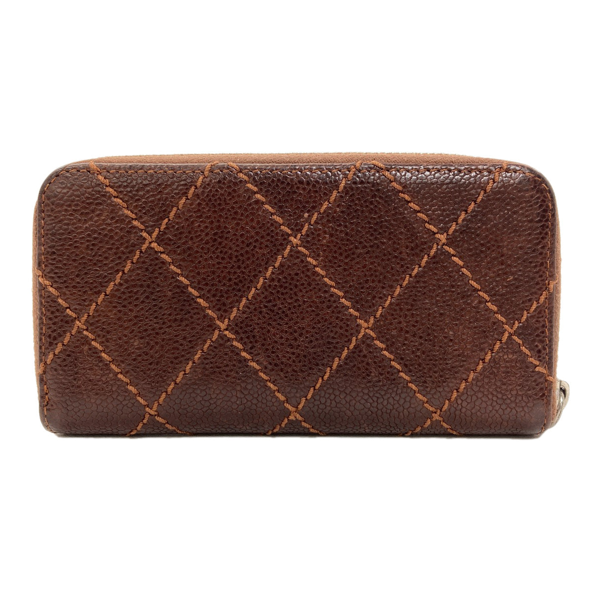 CHANEL COCO Mark SilverHardware Card Case Caviar skin Ladies [Used]