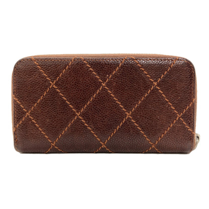 CHANEL COCO Mark SilverHardware Card Case Caviar skin Ladies [Used]