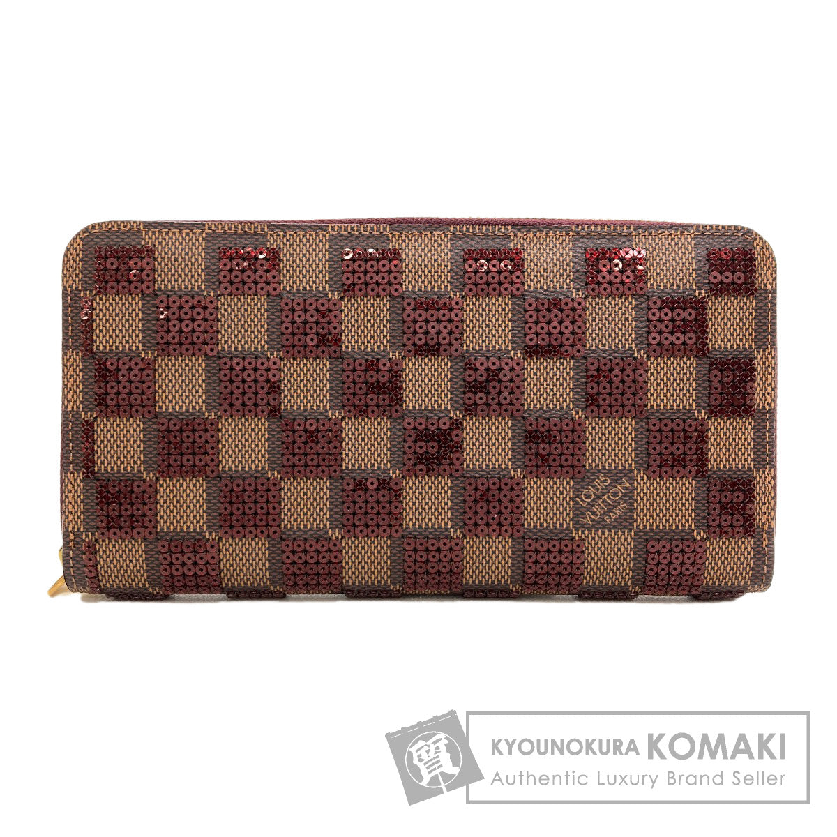 LOUIS VUITTON N63174 Zippy wallet Long wallet (with coin pocket) Damier Payet Ladies [Used]