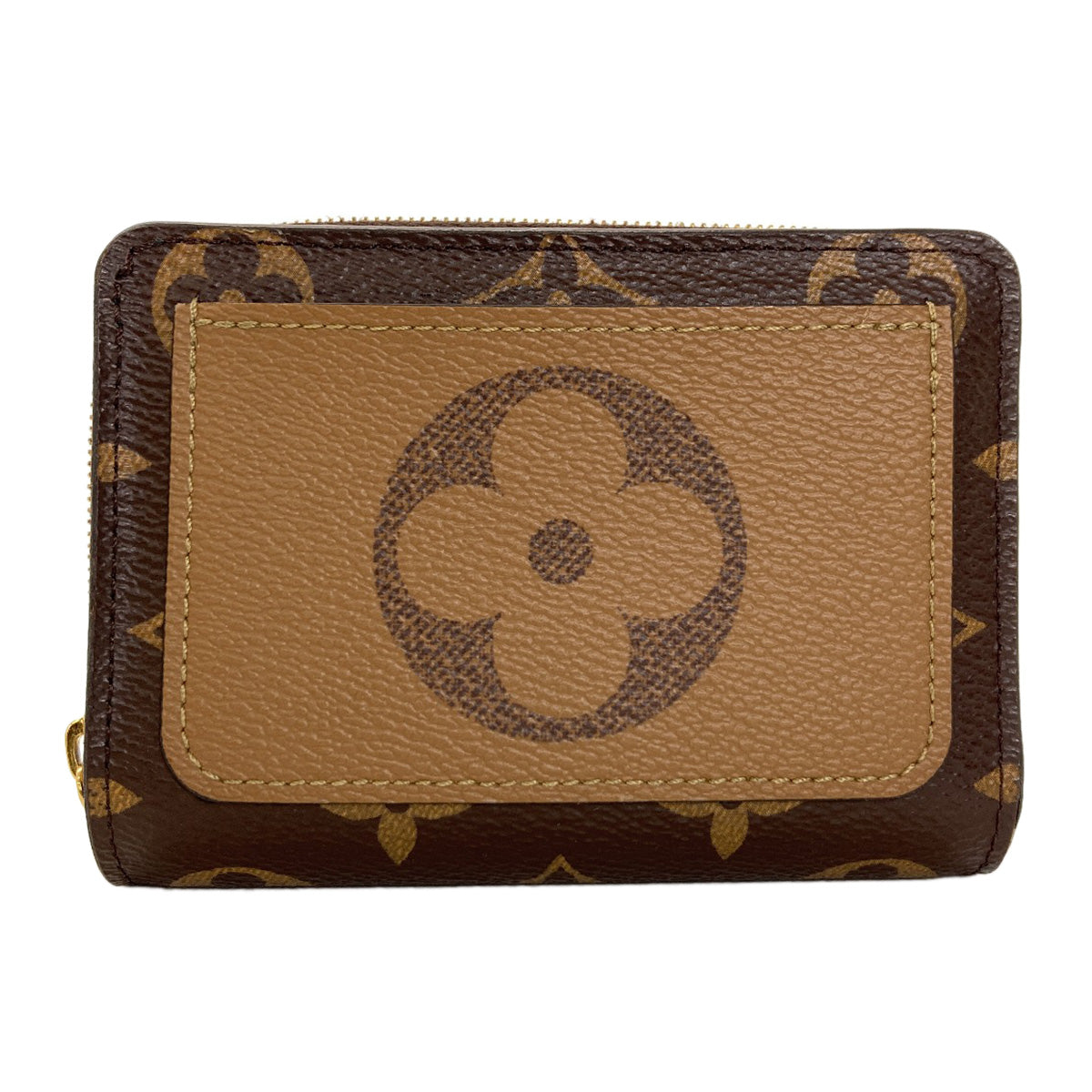 LOUIS VUITTON M81461 Portefeiulle Lou Bifold Wallet with Coin Pocket Monogram reverse Ladies [Used]