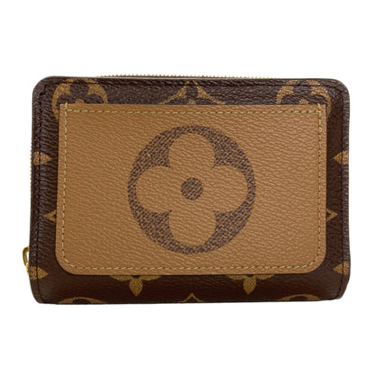 LOUIS VUITTON M81461 Portefeiulle Lou Bifold Wallet with Coin Pocket Monogram reverse Ladies [Used]