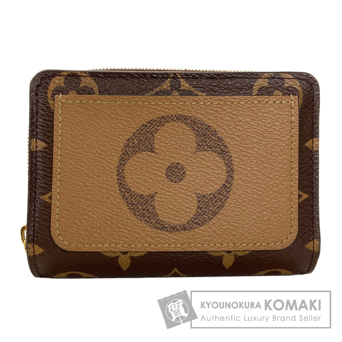 LOUIS VUITTON M81461 Portefeiulle Lou Bifold Wallet with Coin Pocket Monogram reverse Ladies [Used]