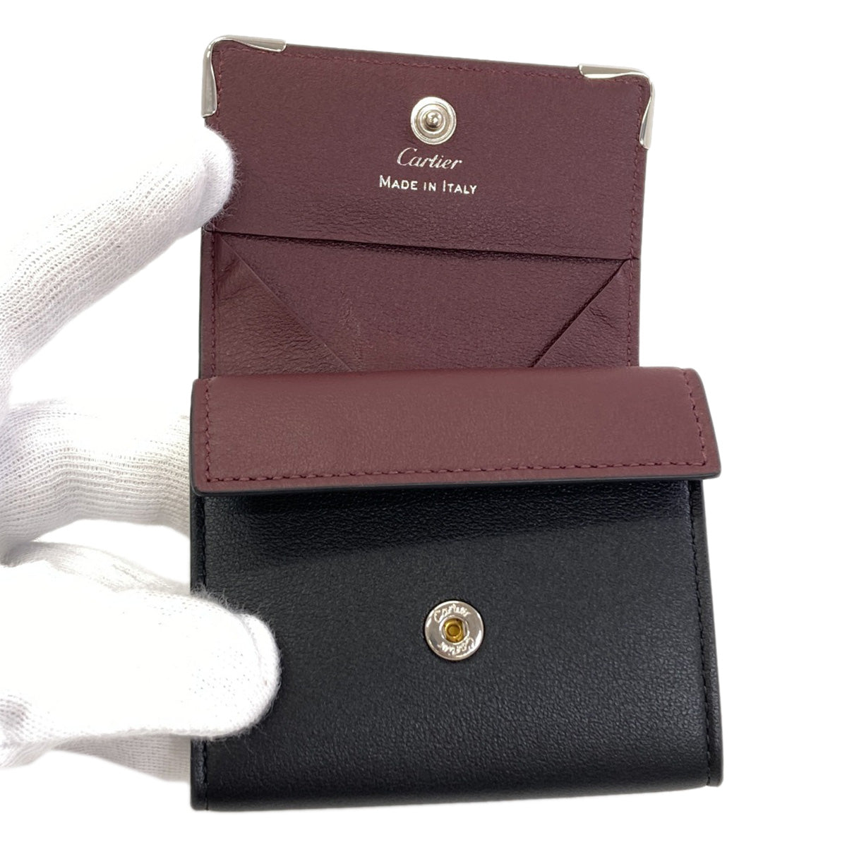 CARTIER Must coin purse Leather Ladies [Used]