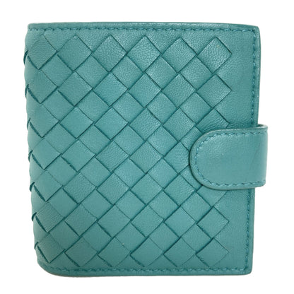 BOTTEGA VENETA Intrecciato Bifold Wallet with Coin Pocket Leather Ladies [Used]