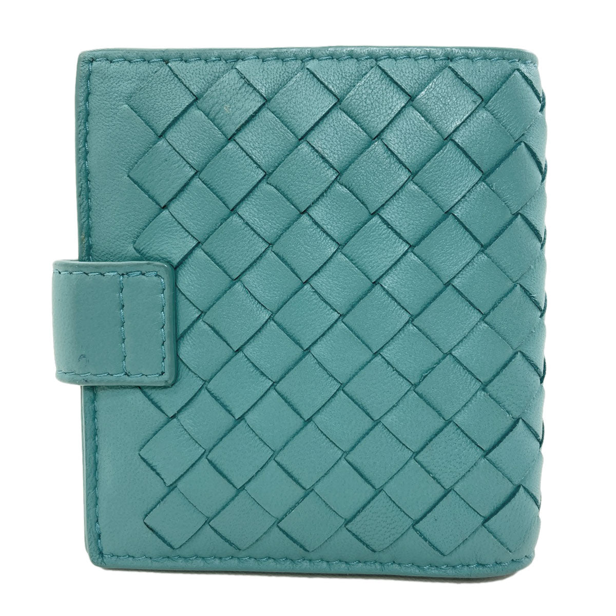 BOTTEGA VENETA Intrecciato Bifold Wallet with Coin Pocket Leather Ladies [Used]